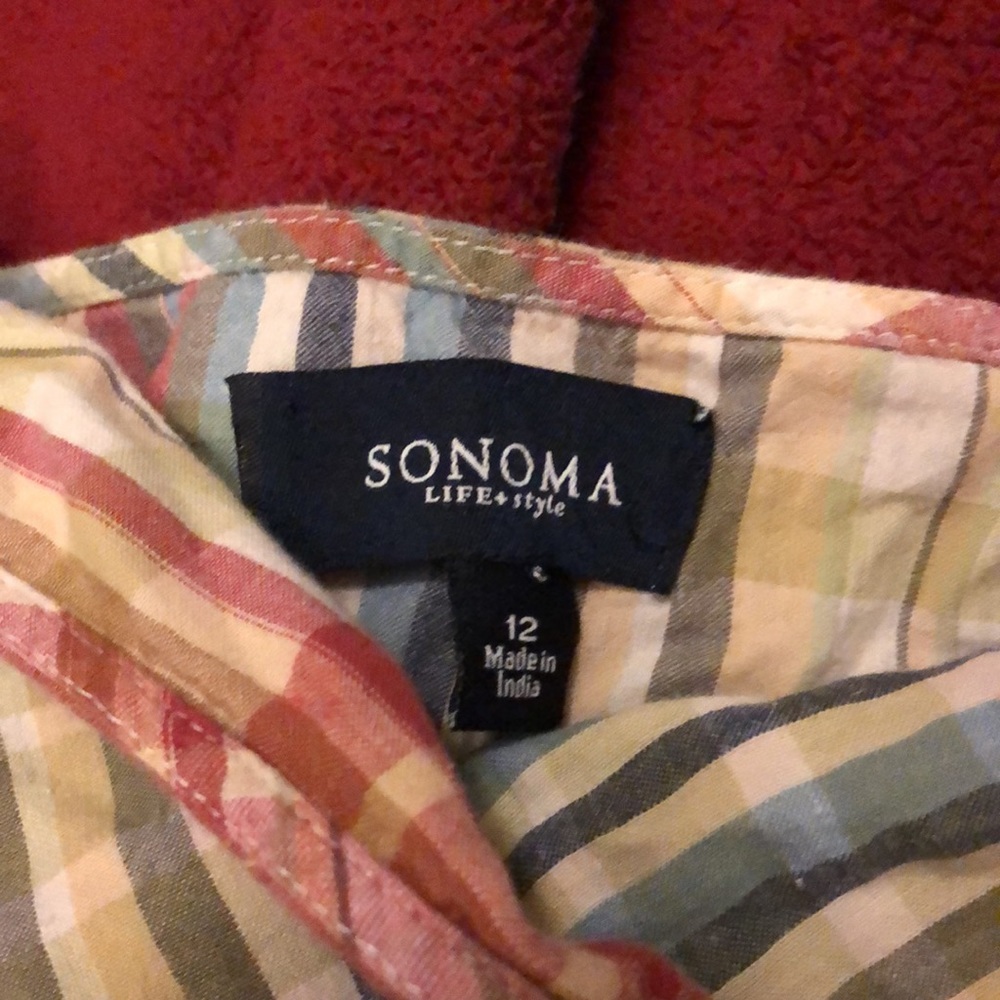 Plaid Sundress Size 12 - Picture 2 of 4